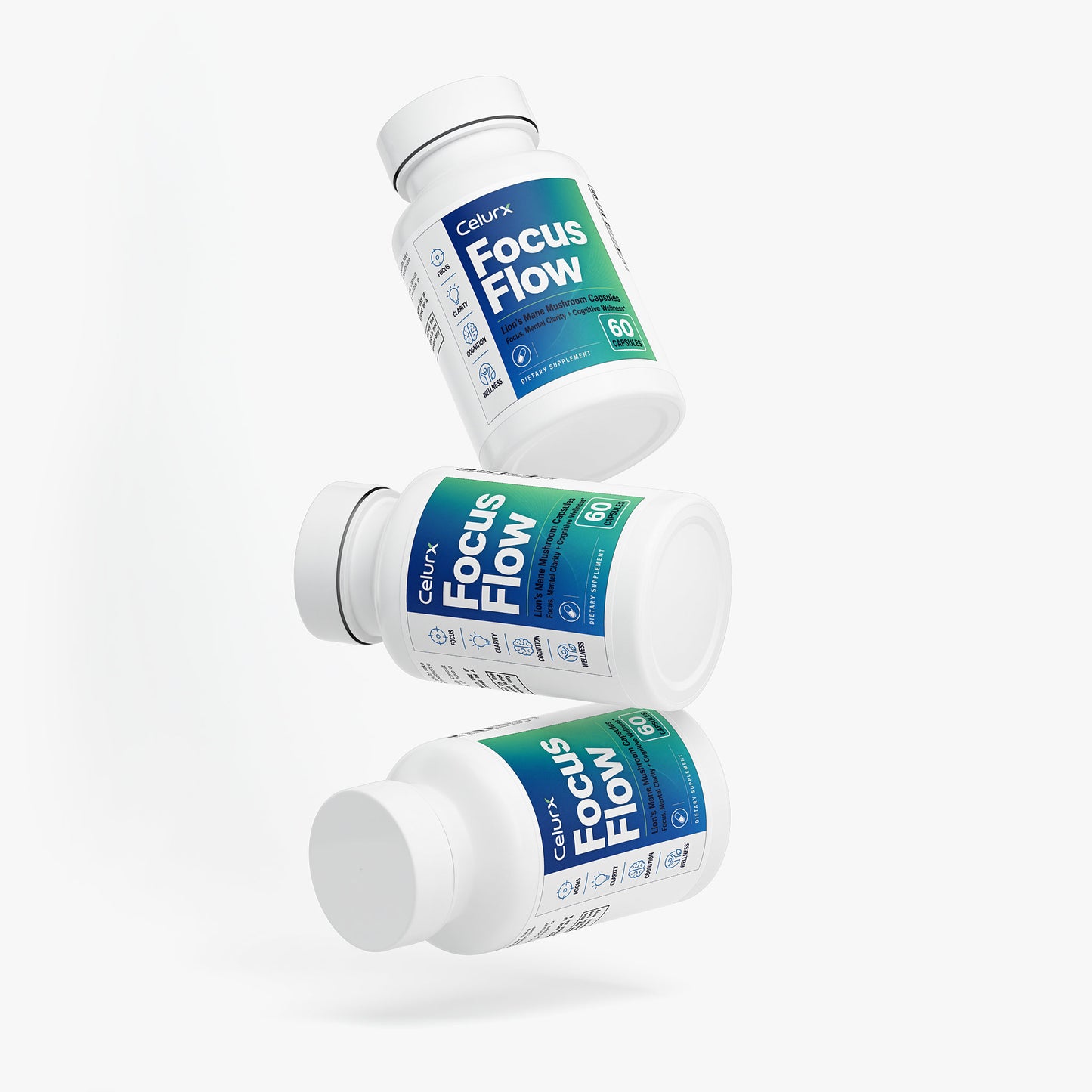 Celurx Focus Flow Lion's Mane Mushroom Capsules