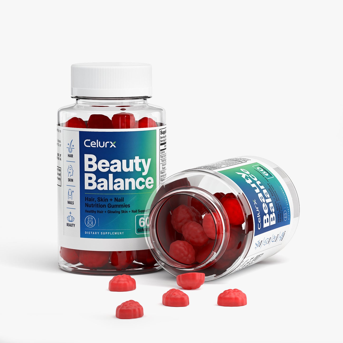Celurx Beauty Balance Hair, Skin & Nails Gummies