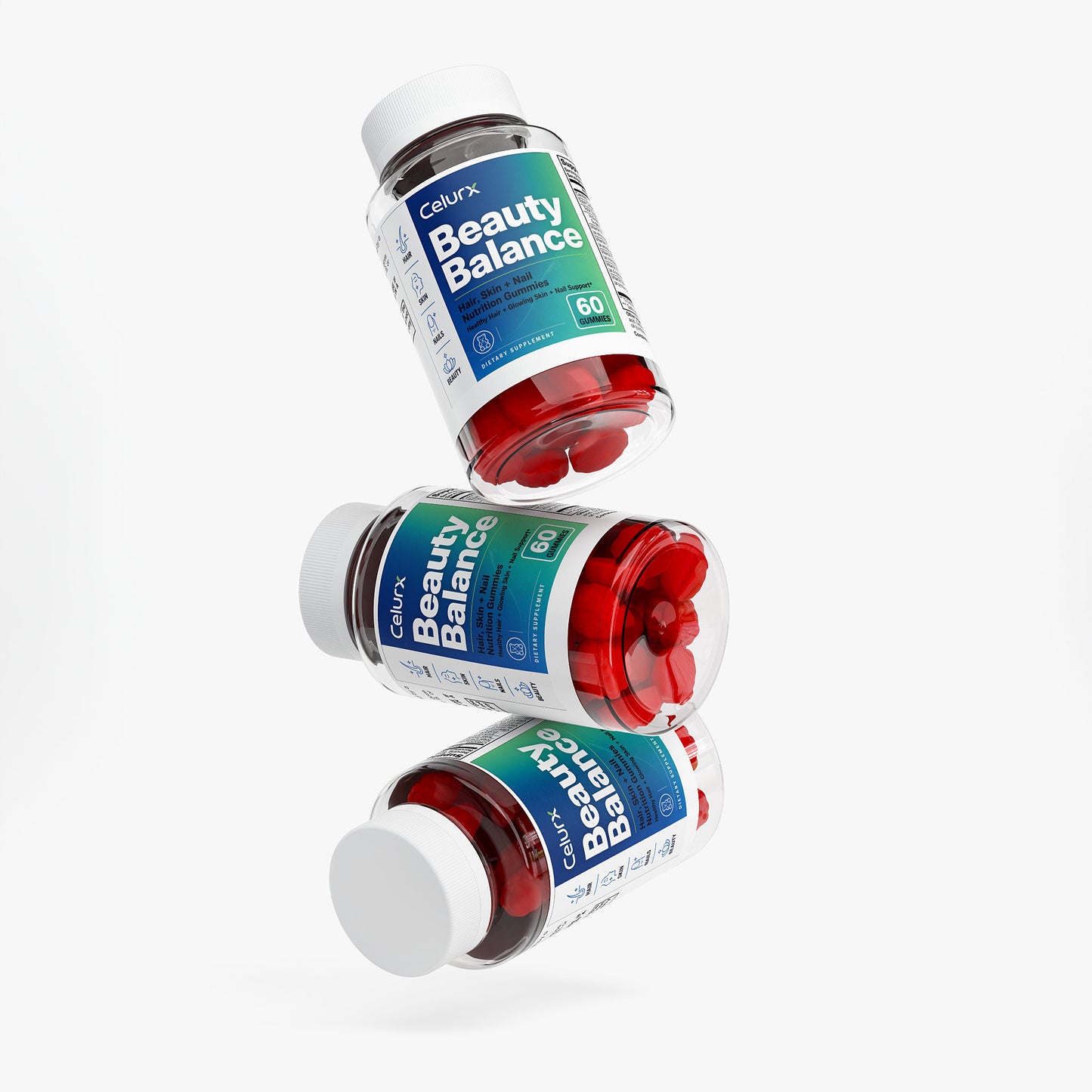 Celurx Beauty Balance Hair, Skin & Nails Gummies